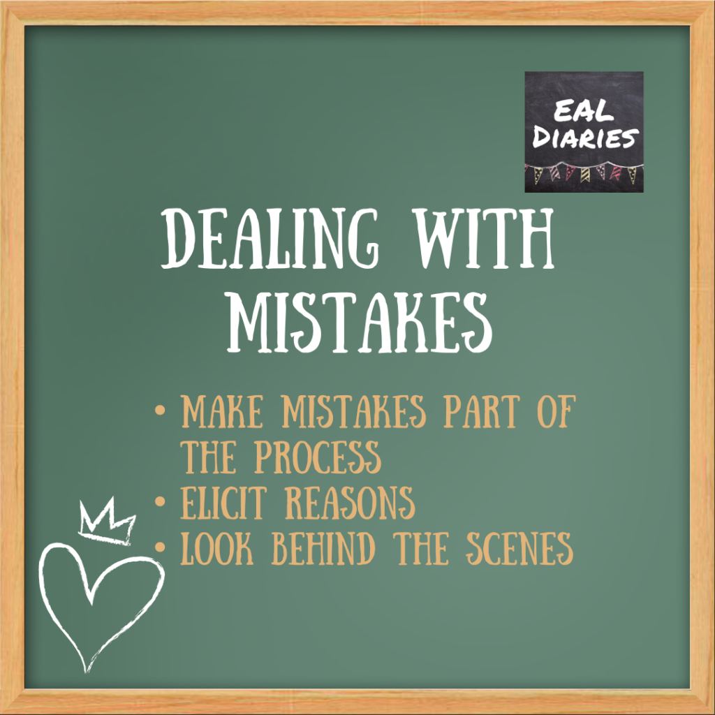 dealing with mistakes assessment for learning